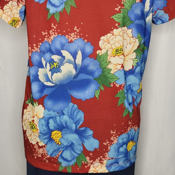 ADIDAS WOMEN C BF TREFOIL TEE IN RED SIZE M - Picture 7 of 8